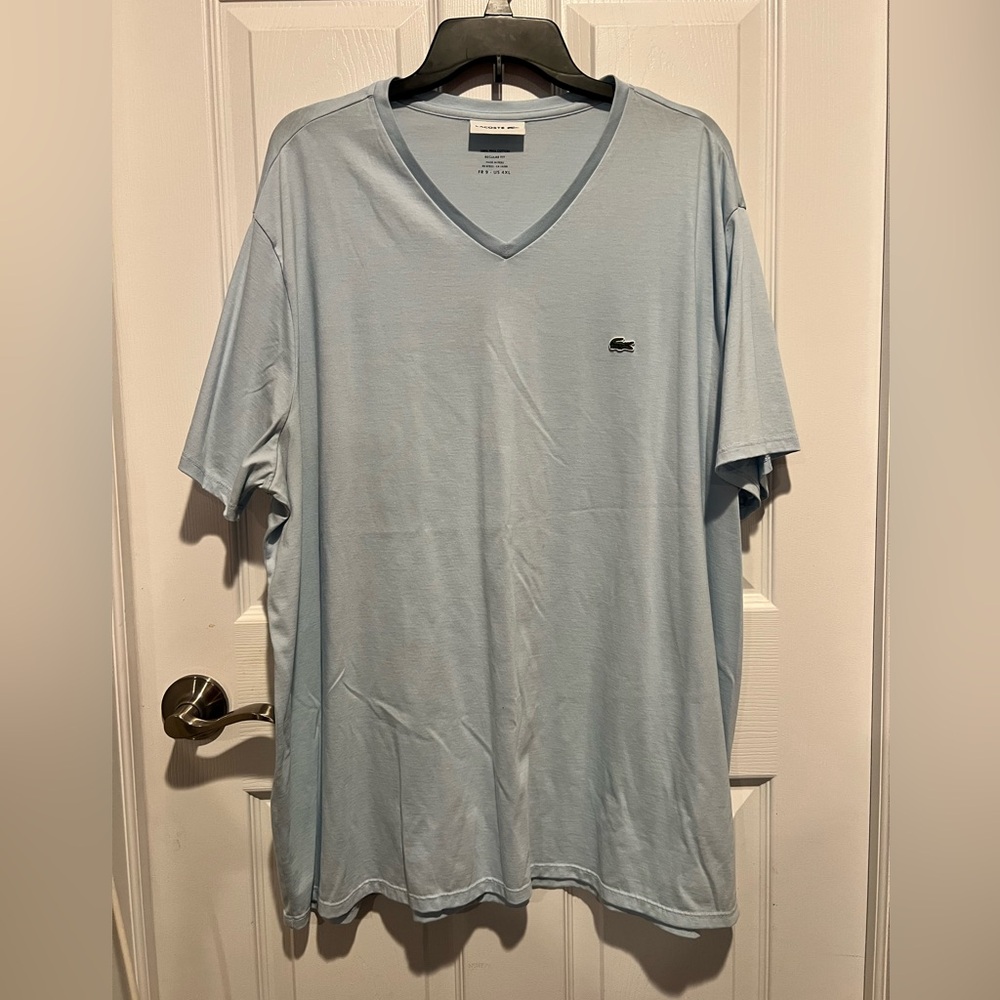Men’s Lacoste short sleeve v-neck tee